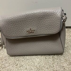 Kate Spade Taupe Leather Crossbody Bag